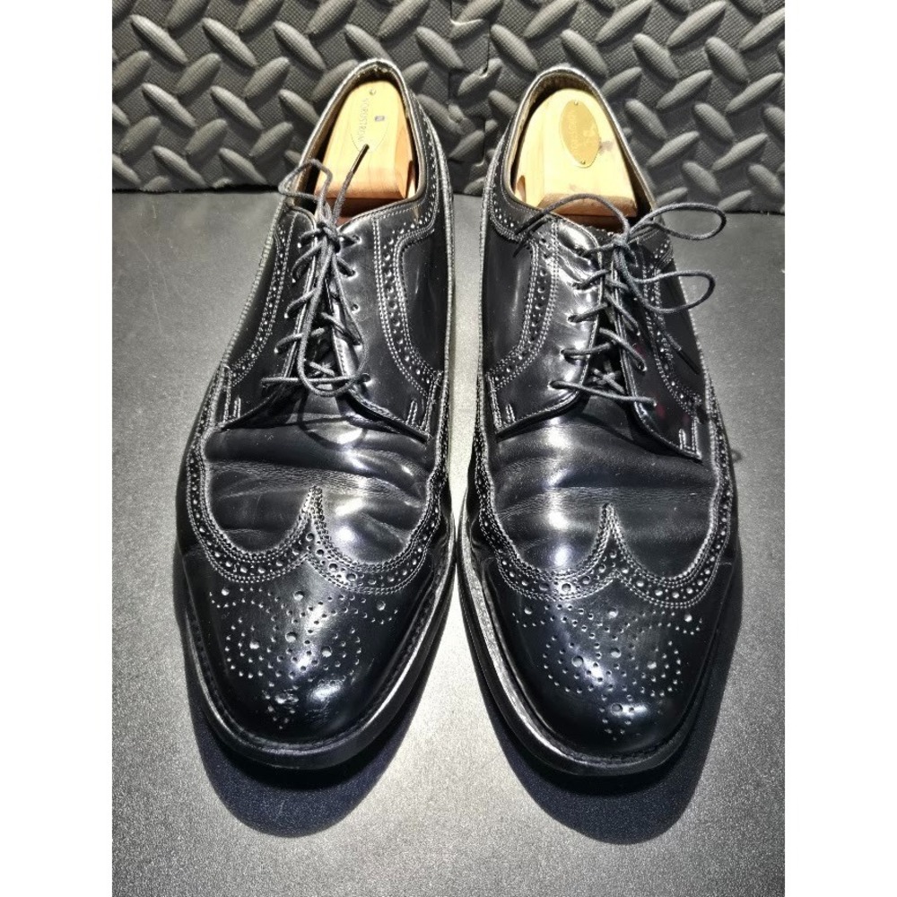 Florsheim Imperial 92654 Black Leather Wingtip Oxford Mens 12EEE Vintage - Picture 15 of 16